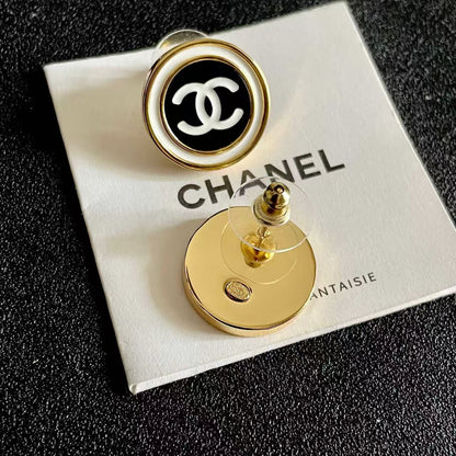 [Lume Jewelry]Classic Double C Stud Earrings