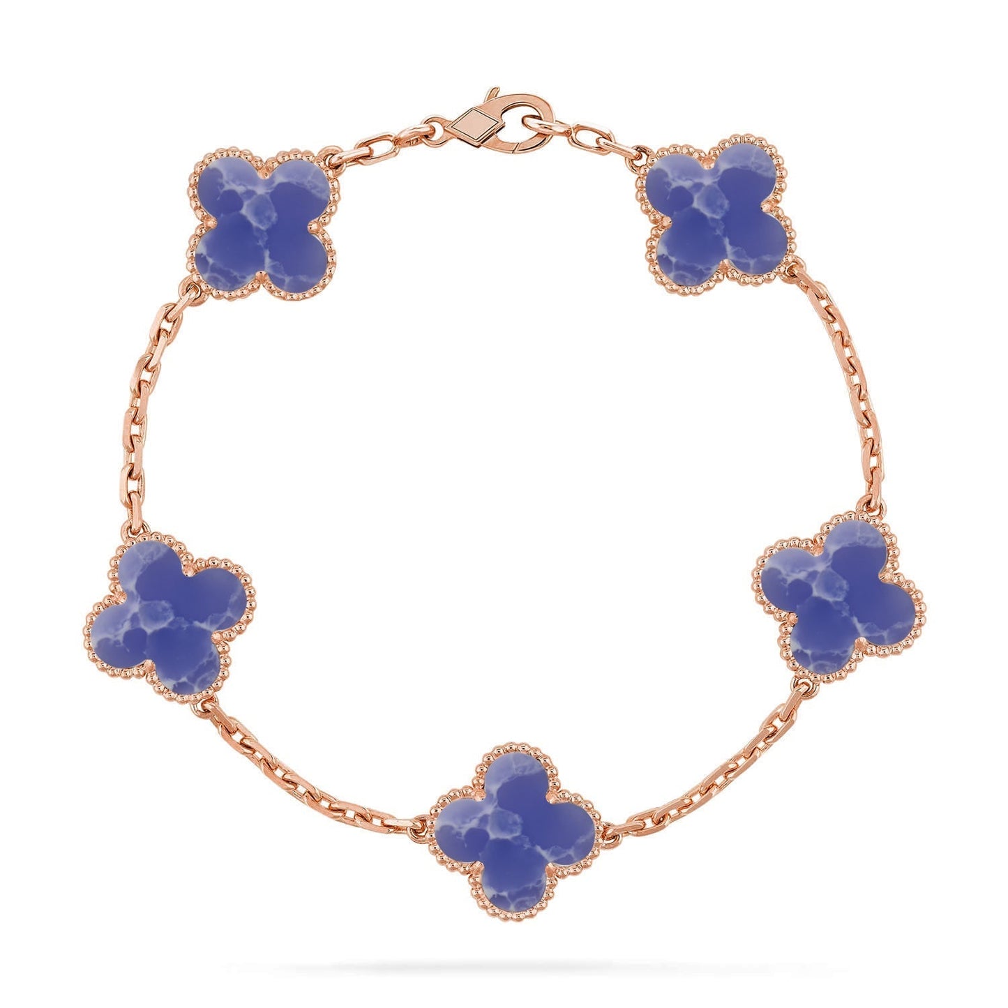 [Lume Jewelry]New CLOVER 5 MOTIF BLUE VEINS BRACELET COLLECTION