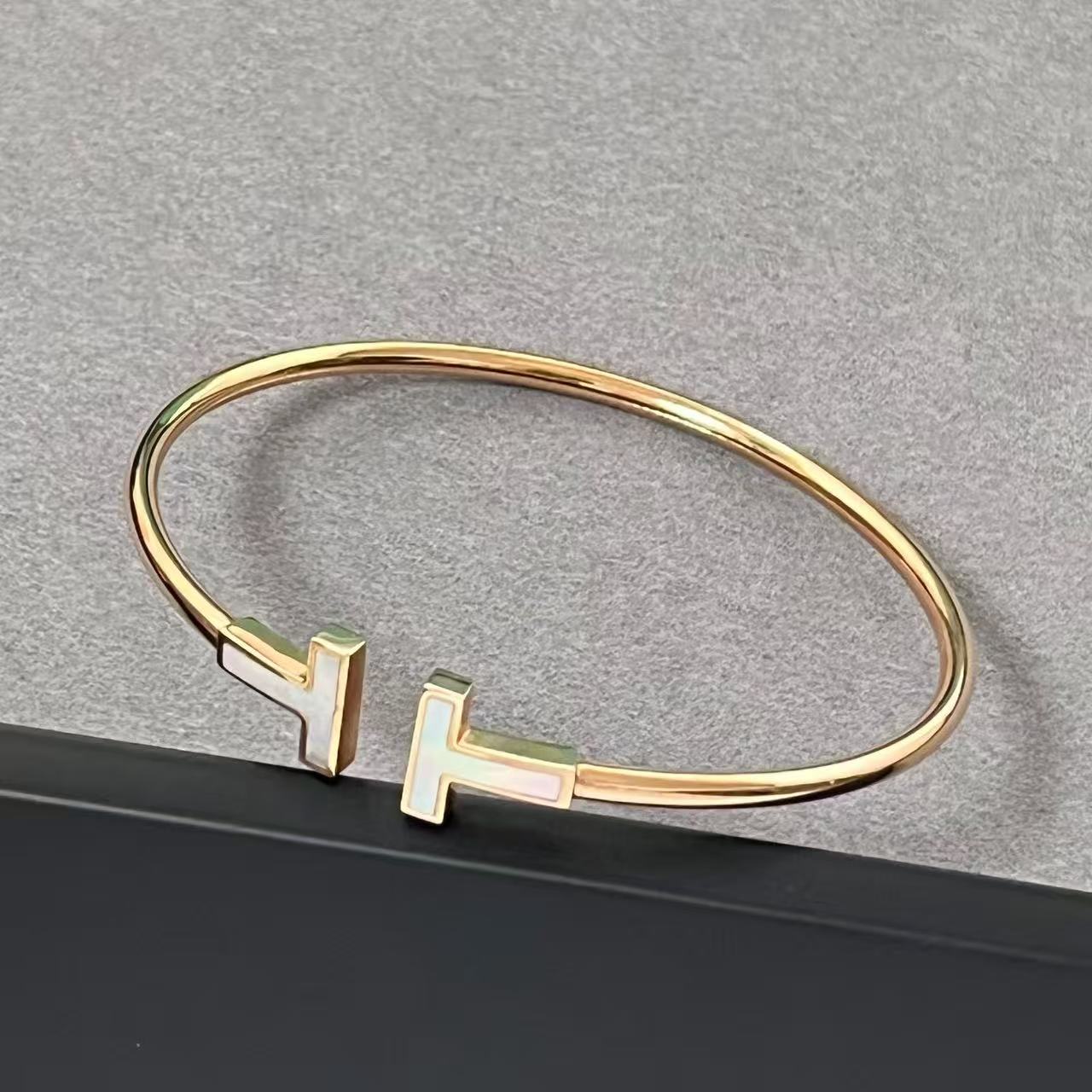 [Lume Jewelry] T House Double T Open Bangle