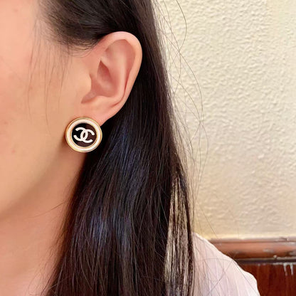 [Lume Jewelry]Classic Double C Stud Earrings