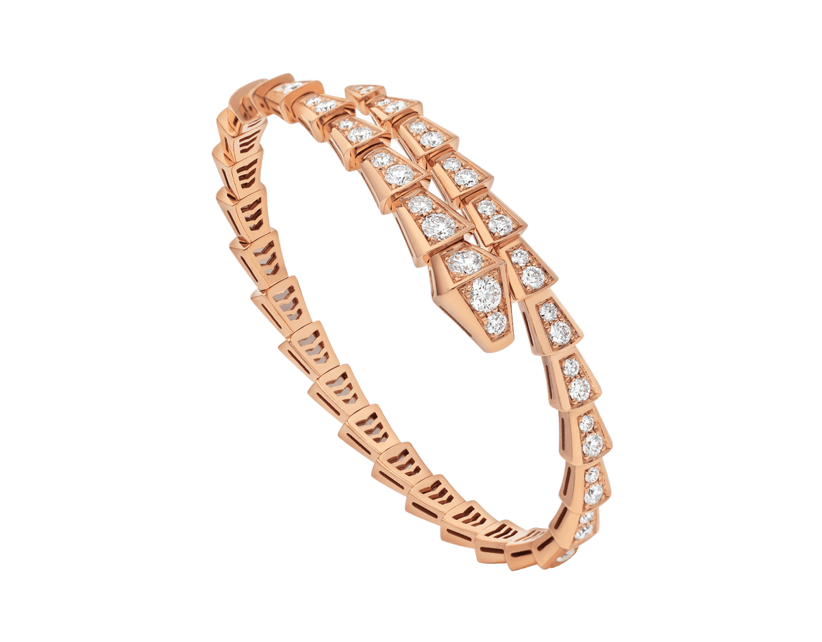 [Lume Jewelry]SERPENTI BRACELET 6.8MM PINK GOLD DIAMOND