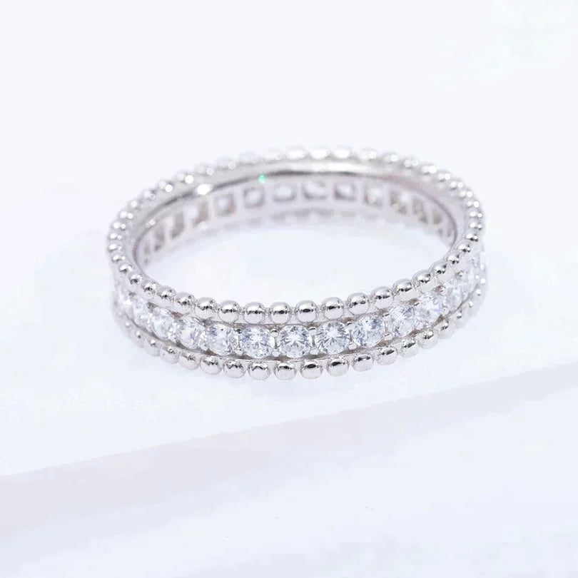 ¡®Lume Jewelry¡¯PERLEE DIAMOND SILVER RING