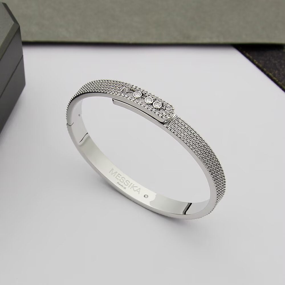 [Lume Jewelry]Move Noa Full Pavé Diamond Bangle Bracelet
