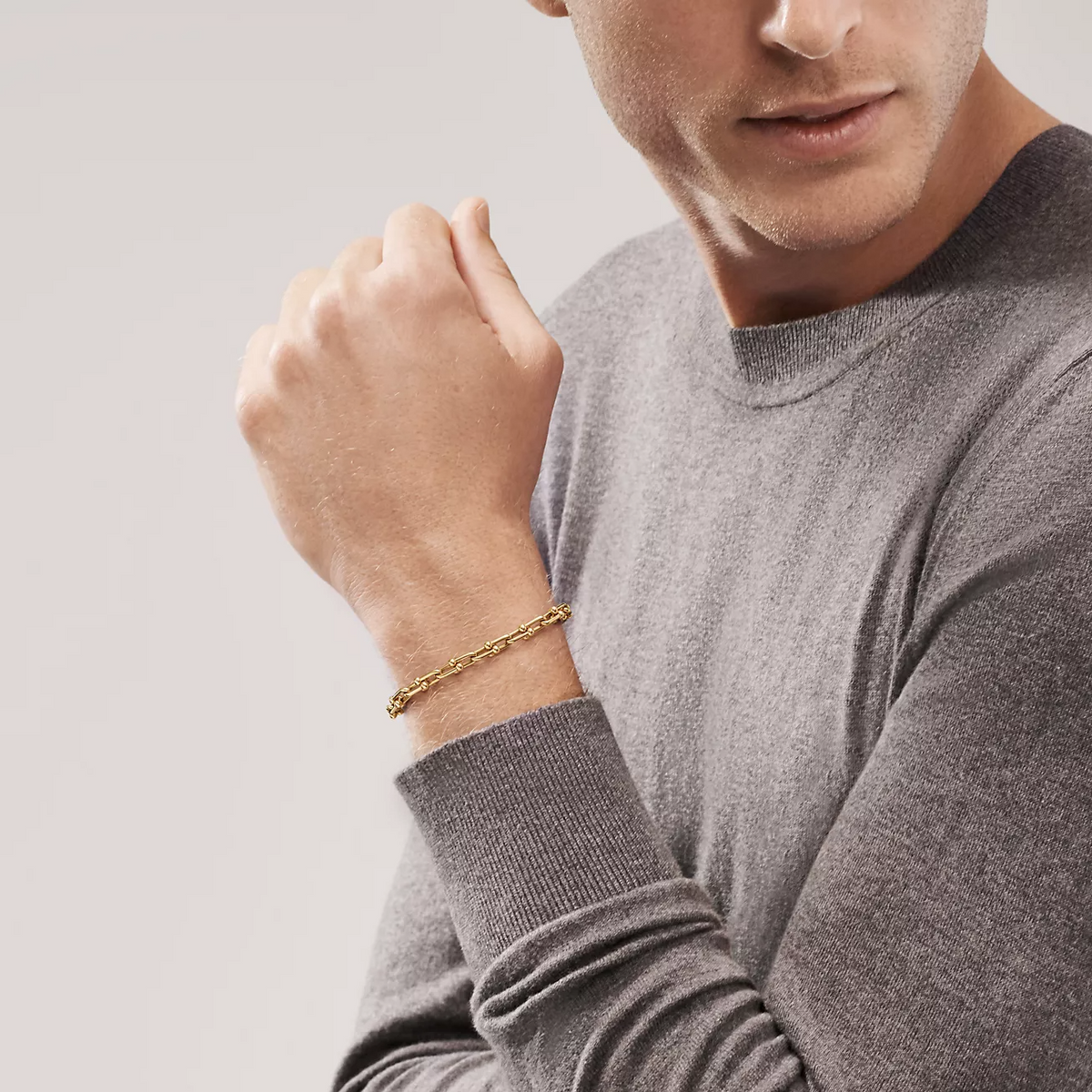 [Lume Jewelry]HARDWEAR SMALL LINK 26 MOTIF GOLD BRACELET