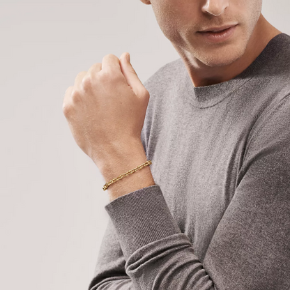 [Lume Jewelry]HARDWEAR SMALL LINK 26 MOTIF GOLD BRACELET