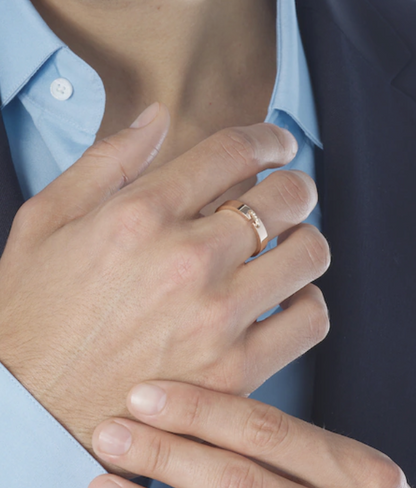 ¡®Lume Jewelry¡¯ALLIANCE LIENS VIDENCE DIAMOND 4MM RING