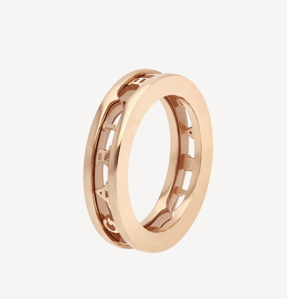[Lume Jewelry]ZERO 1 ONE-BAND WITH OPENWORK LOGO SPIRAL RING