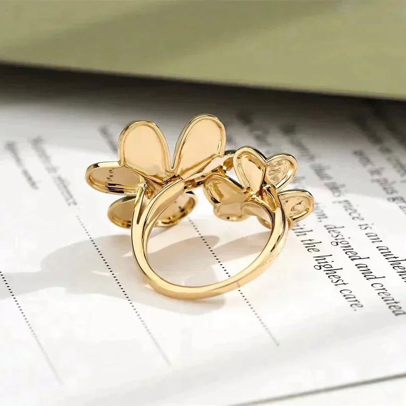 ¡®Lume Jewelry¡¯CLOVER COMOS GOLD DIAMOND RING
