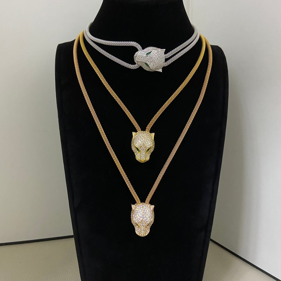 ¡®Lume Jewelry¡¯Panther Head Layered Necklace
