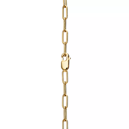 [Lume Jewelry]LOCK NECKLACE MEDIUM PENDANT GOLD PAVED DIAMONDS