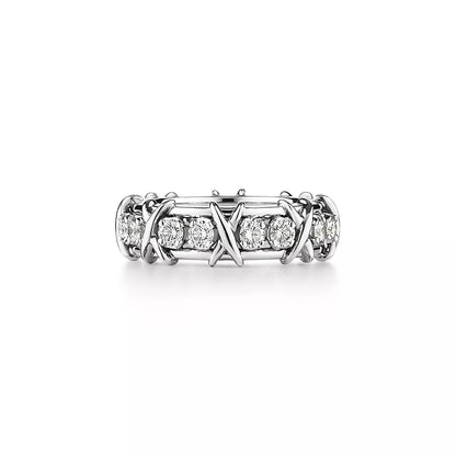 [Lume Jewelry]SIXTEEN STONE SILVER RING