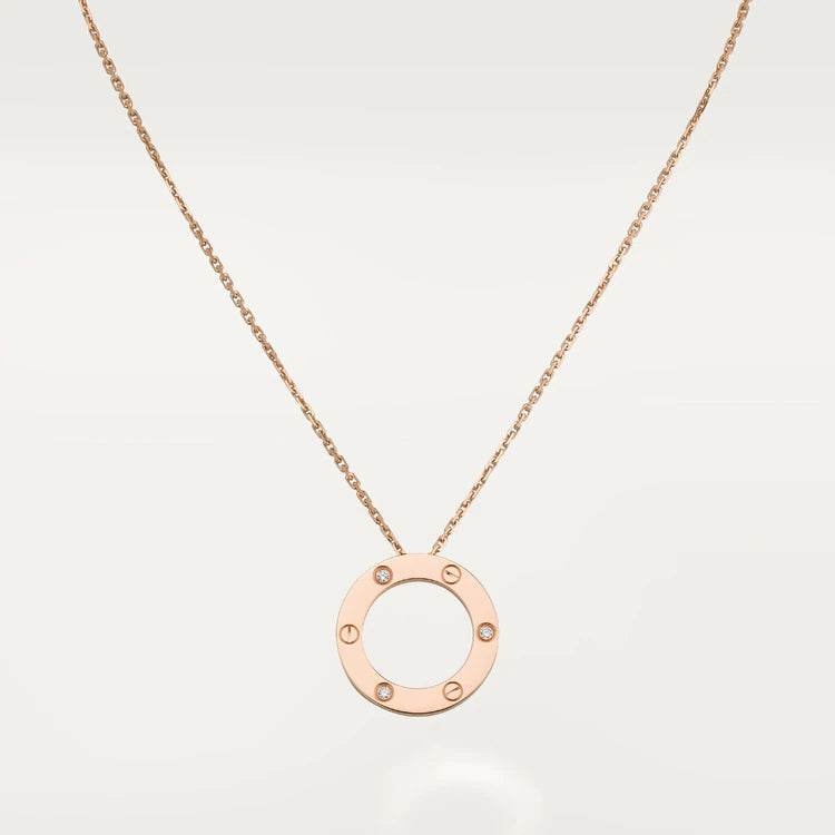 ¡®Lume Jewelry¡¯LOVE NECKLACE 16MM 3 DIAMONDS