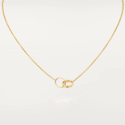 ¡®Lume Jewelry¡¯LOVE NECKLACE DOUBLE RING GOLD