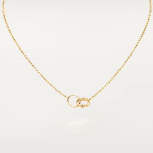¡®Lume Jewelry¡¯LOVE NECKLACE DOUBLE RING GOLD