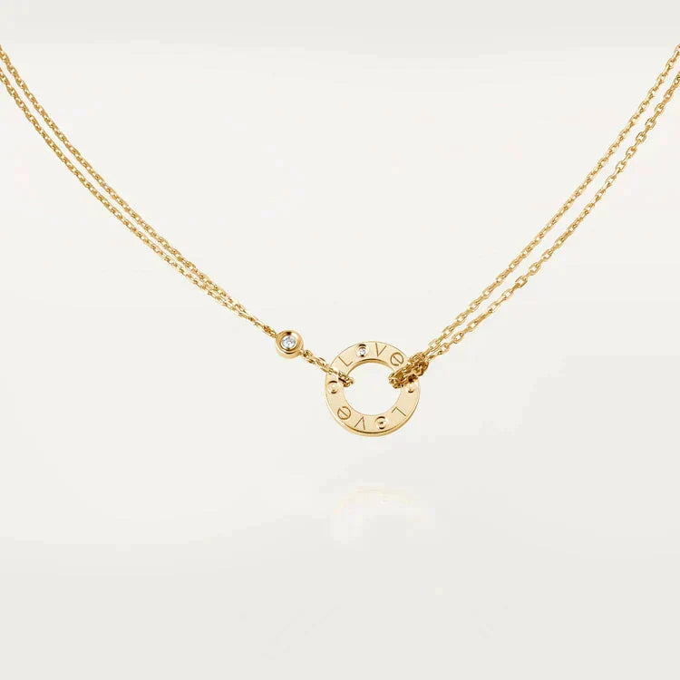 ¡®Lume Jewelry¡¯LOVE NECKLACE 16MM 2 DIAMONDS