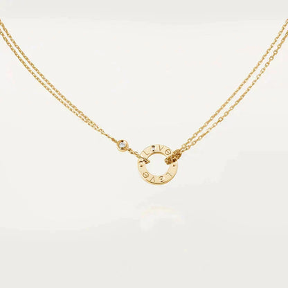 ¡®Lume Jewelry¡¯LOVE NECKLACE 16MM 2 DIAMONDS