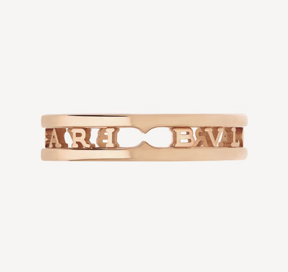 [Lume Jewelry]ZERO 1 ONE-BAND WITH OPENWORK LOGO SPIRAL RING