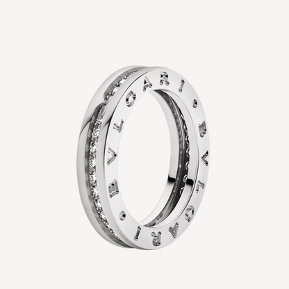 [Lume Jewelry]ZERO 1 ONE-BAND PAVED DIAMONDS ON THE SPIRAL RING