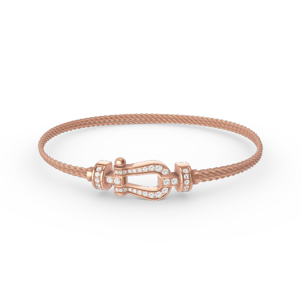 ¡®Lume Jewelry¡¯FORCE SMALL HORSESHOE  DIAMOND CHAIN ROPE BRACELET