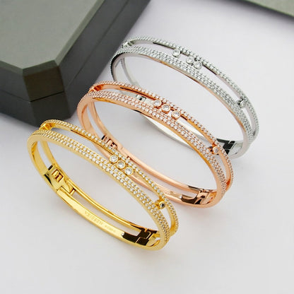 [Lume Jewelry]Move Romane pavé bangle
