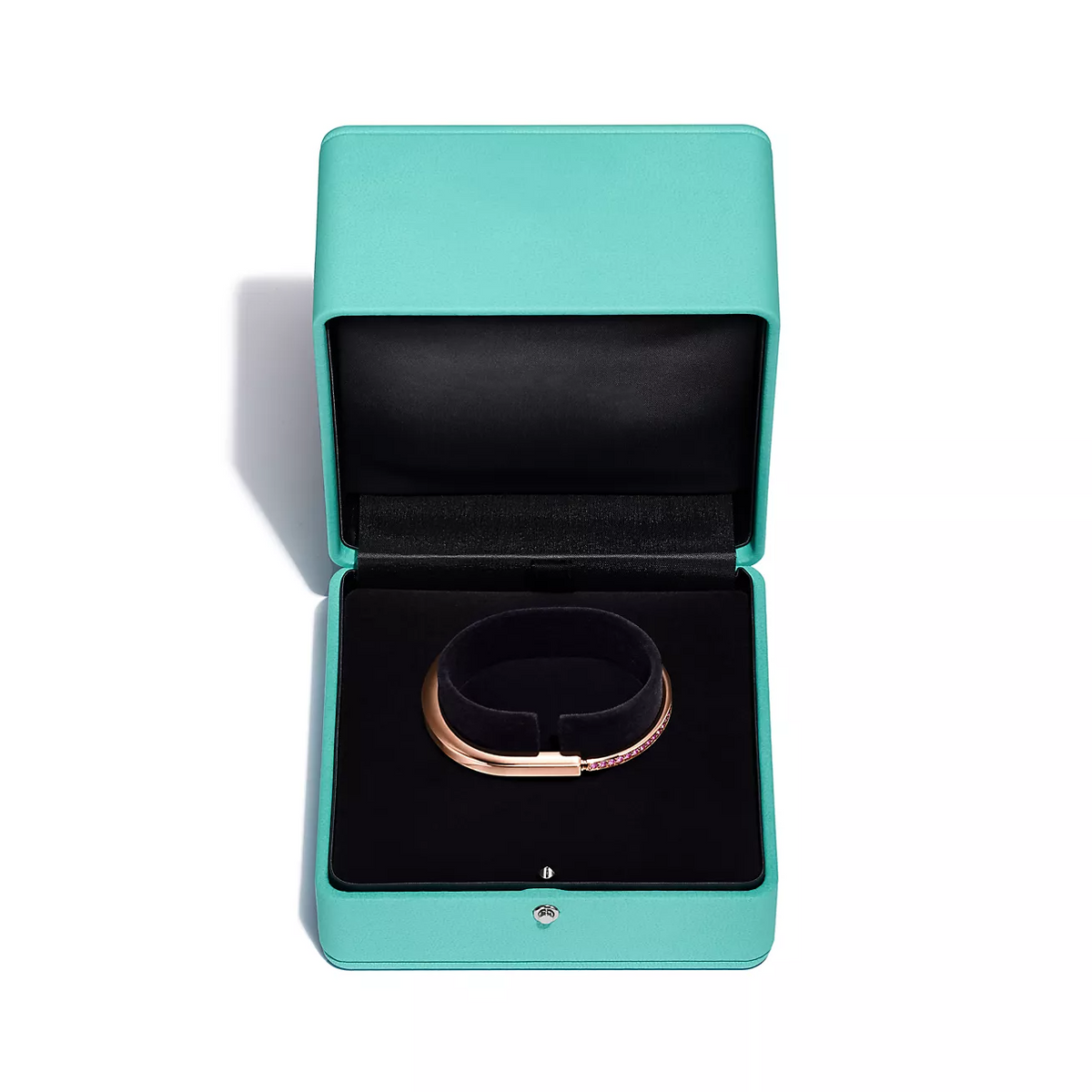 [Lume Jewelry]LOCK BRACELET ROSE DIAMOND PINK GOLD