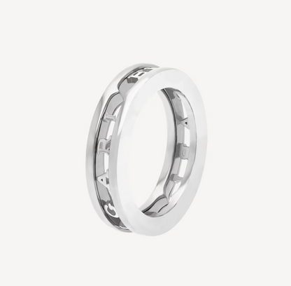 [Lume Jewelry]ZERO 1 ONE-BAND WITH OPENWORK LOGO SPIRAL RING
