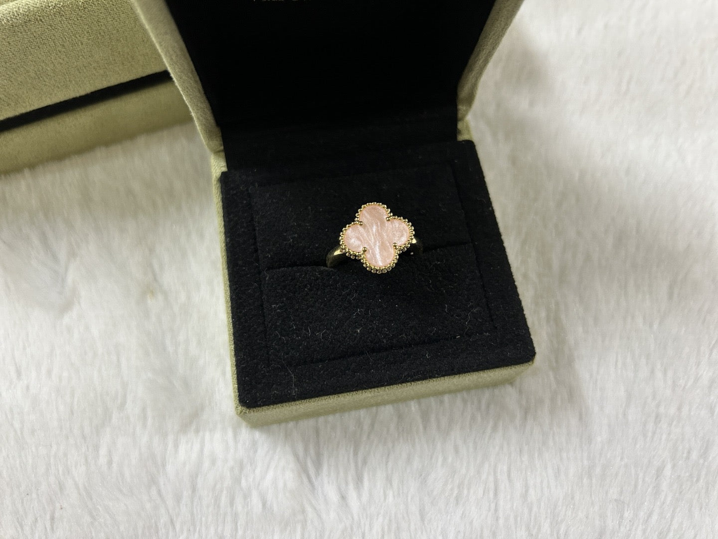 [Lume Jewelry]Pink Clover Ring