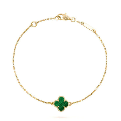 ¡®Lume Jewelry¡¯CLOVER BRACELET MALACHITE 1 MOTIF