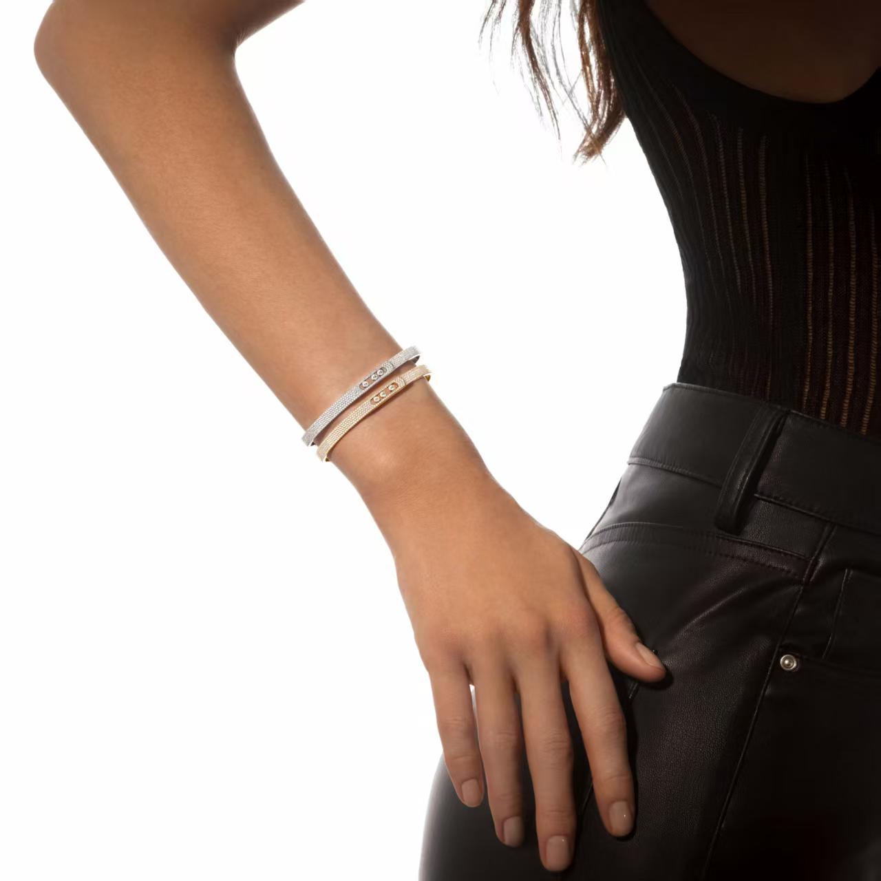 [Lume Jewelry]Move Noa Full Pavé Diamond Bangle Bracelet