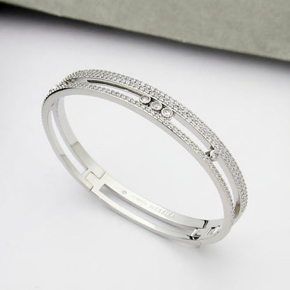 [Lume Jewelry]Move Romane pavé bangle