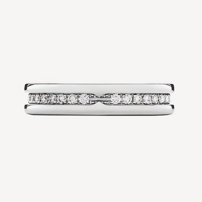 [Lume Jewelry]ZERO 1 ONE-BAND PAVED DIAMONDS ON THE SPIRAL RING