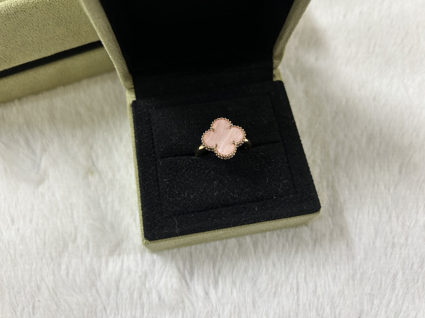 [Lume Jewelry]Pink Clover Ring
