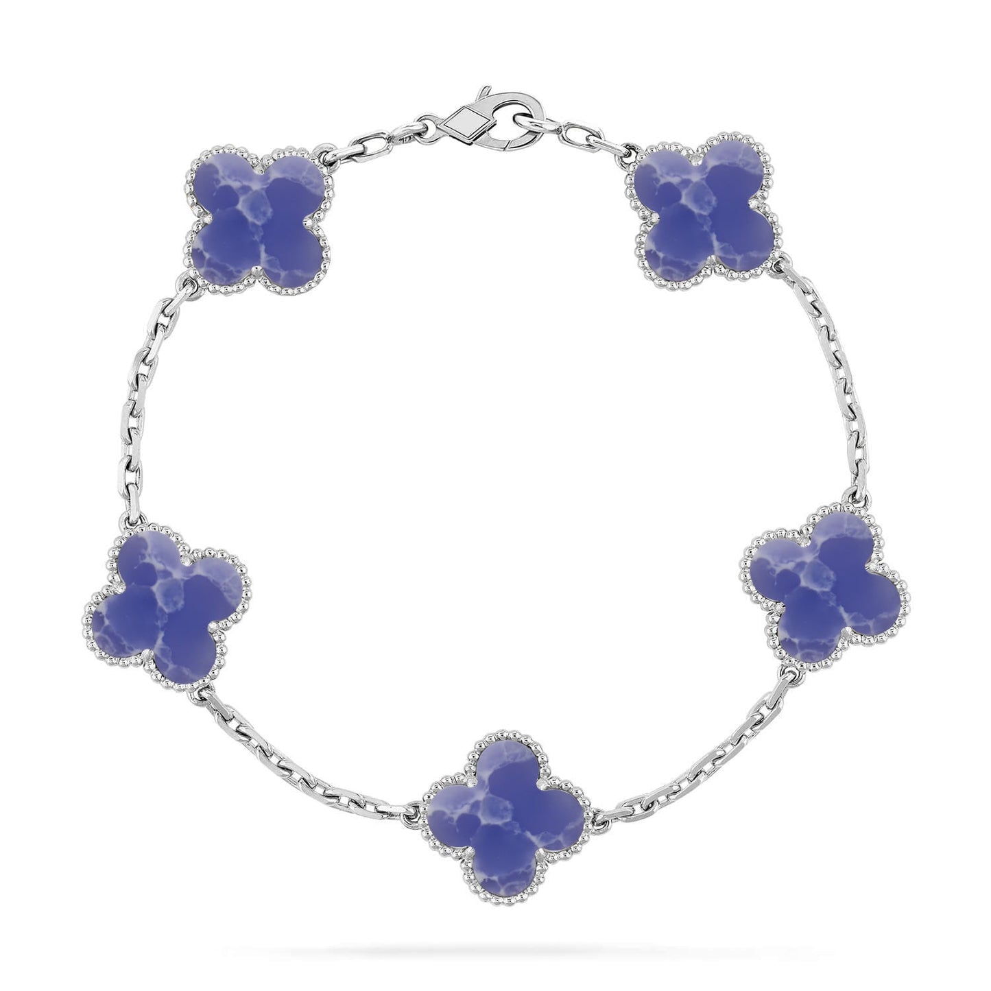 [Lume Jewelry]New CLOVER 5 MOTIF BLUE VEINS BRACELET COLLECTION
