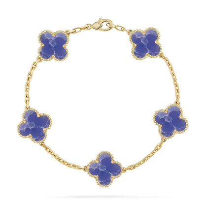 [Lume Jewelry]New CLOVER 5 MOTIF BLUE VEINS BRACELET COLLECTION