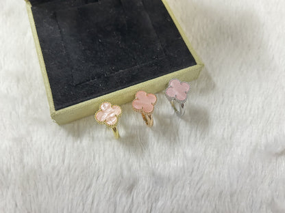 [Lume Jewelry]Pink Clover Ring