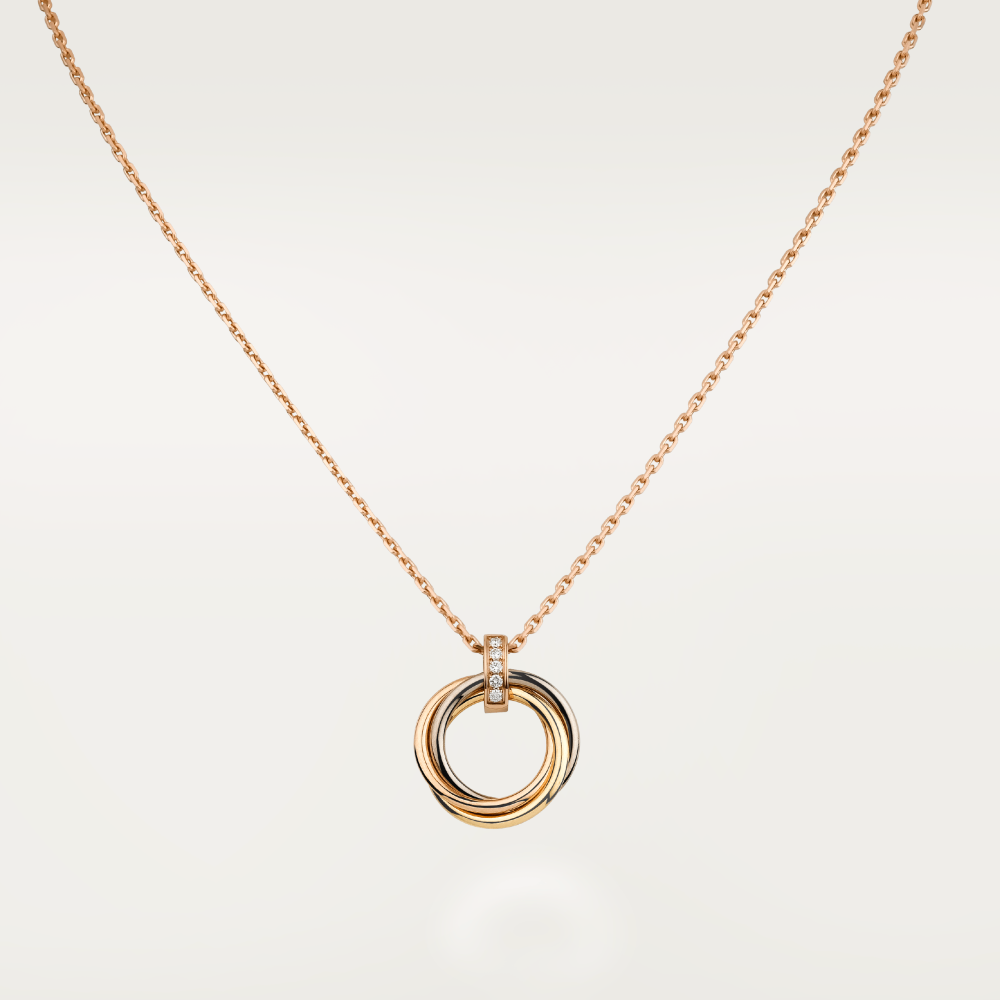 ¡®Lume Jewelry¡¯TRINITY NECKLACE GOLD  DIAMONDS