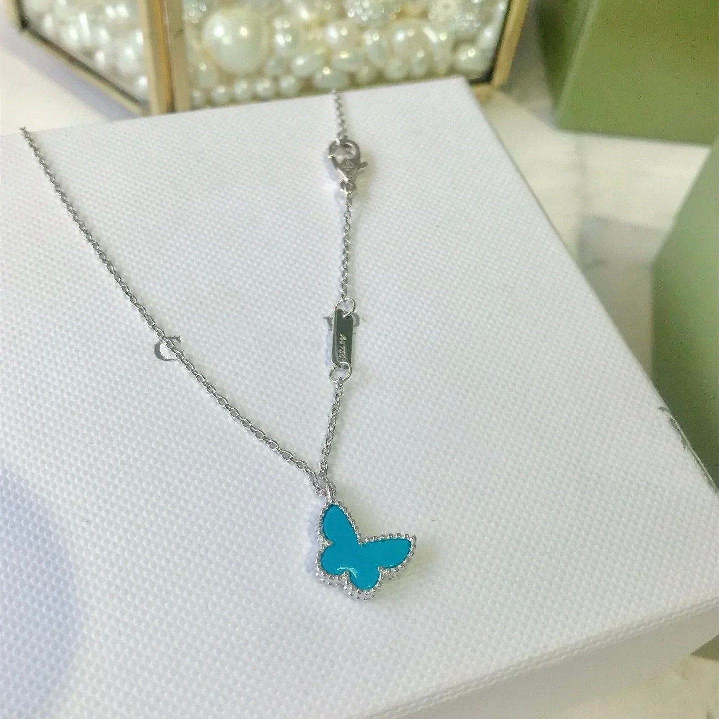 ¡®Lume Jewelry¡¯BUTTERFLY TURQUOISE BUTTERFLY BRACELET SILVER