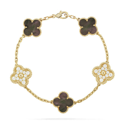 [Lume Jewelry]New CLOVER 5 MOTIF GRAY MOP BRACELET COLLECTION