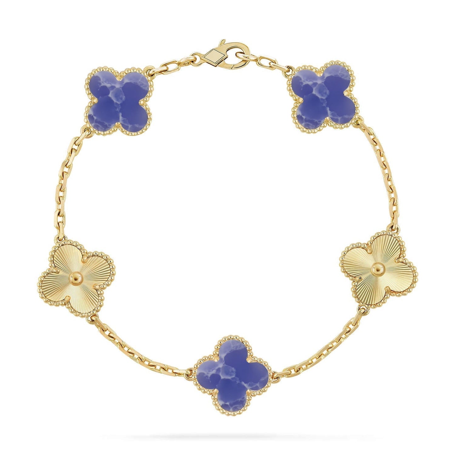 [Lume Jewelry]New CLOVER 5 MOTIF BLUE VEINS BRACELET COLLECTION