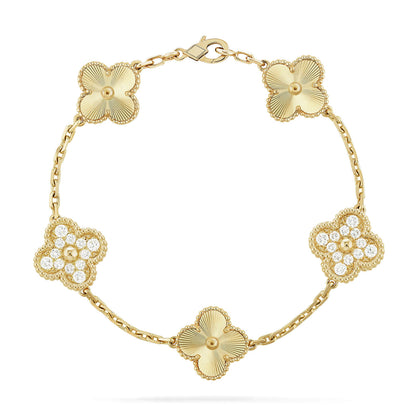 [Lume Jewelry]New  CLOVER 5 MOTIF LASER BRACELET COLLECTION