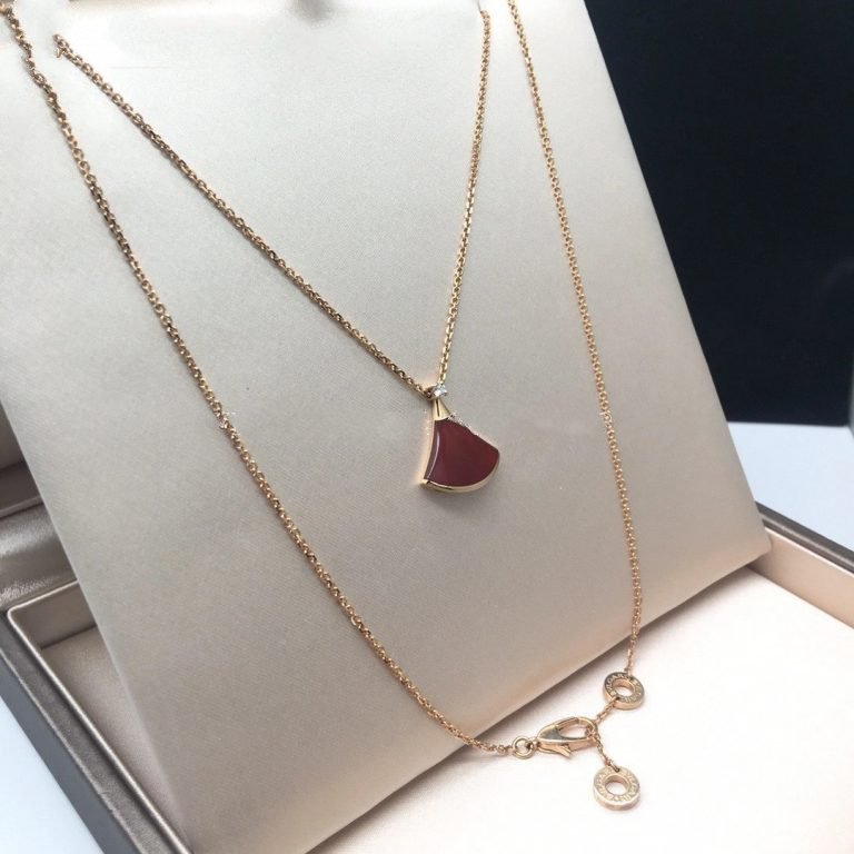 [Lume Jewelry]DREAM NECKLACE CARNELIAN 1 DIAMOND