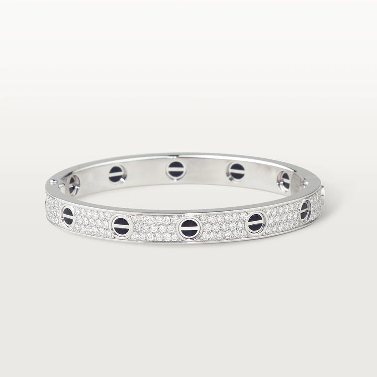 ¡®Lume Jewelry¡¯LOVE BRACELET 6.1MM DIAMOND-PAVED CERAMIC