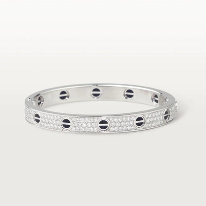 ¡®Lume Jewelry¡¯LOVE BRACELET 6.1MM DIAMOND-PAVED CERAMIC