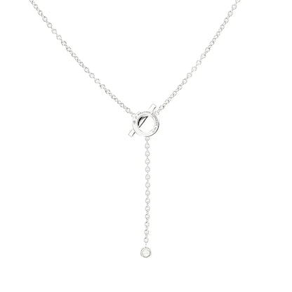 ¡®Lume Jewelry¡¯FINESSE SILVER DIAMOND NECKLACE