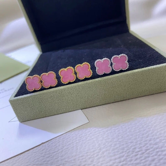[Lume Jewelry]2025 NEW PINK MOTHER-OF-PEARL STUD EARRINGS
