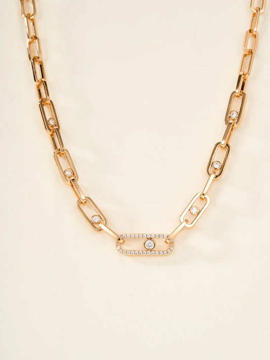 [Lume Jewelry] MK NEW SLIDING DIAMOND NECKLACE