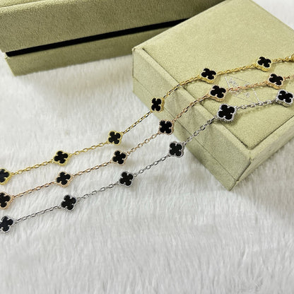 [¡®Lume Jewelry¡¯]CLOVER 6 MOTIF  ONYXS BRACELET
