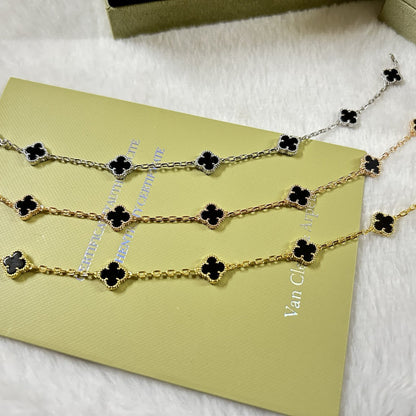 [¡®Lume Jewelry¡¯]CLOVER 6 MOTIF  ONYXS BRACELET