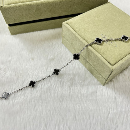 [¡®Lume Jewelry¡¯]CLOVER 6 MOTIF  ONYXS BRACELET