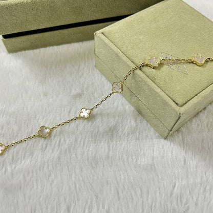 [¡®Lume Jewelry¡¯]CLOVER 6 MOTIF WHITE MOP BRACELET